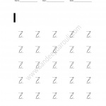 Cursive Writing Worksheet for small letters l