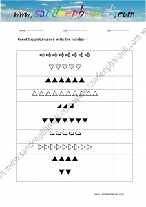 Count the Picture and Write the Number Worksheet (12)