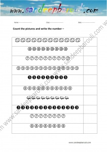 Count the Picture and Write the Number Worksheet (15)
