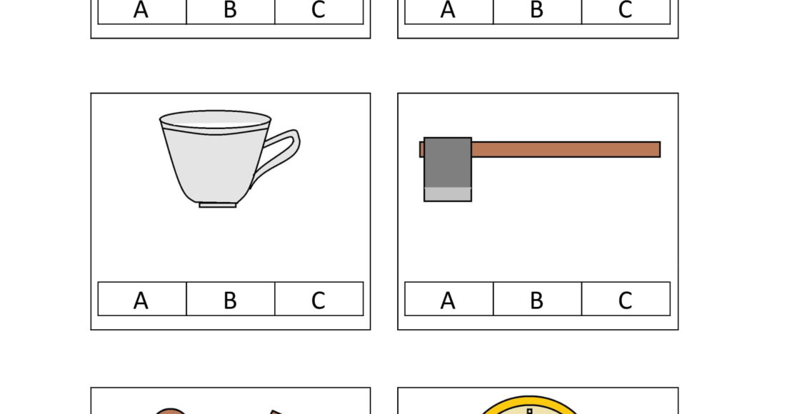 Circle the letters that make the beginning sound A, B, C Worksheet 1-1