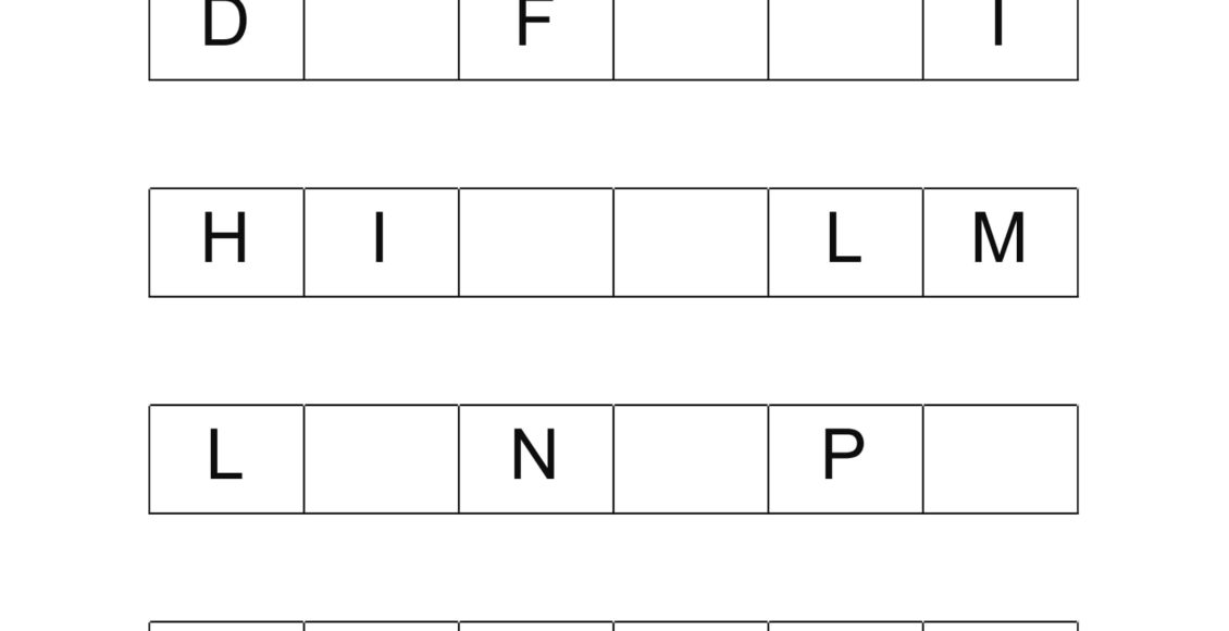 Fill the missing letters – worksheet 1-1