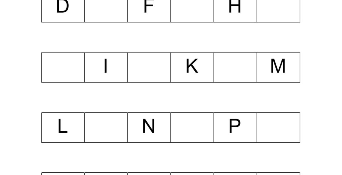 Fill the missing letters – worksheet 4-1