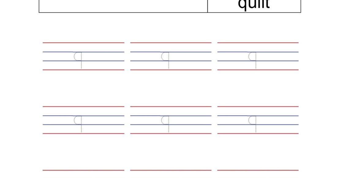 Trace and write letter lowercase q.-1